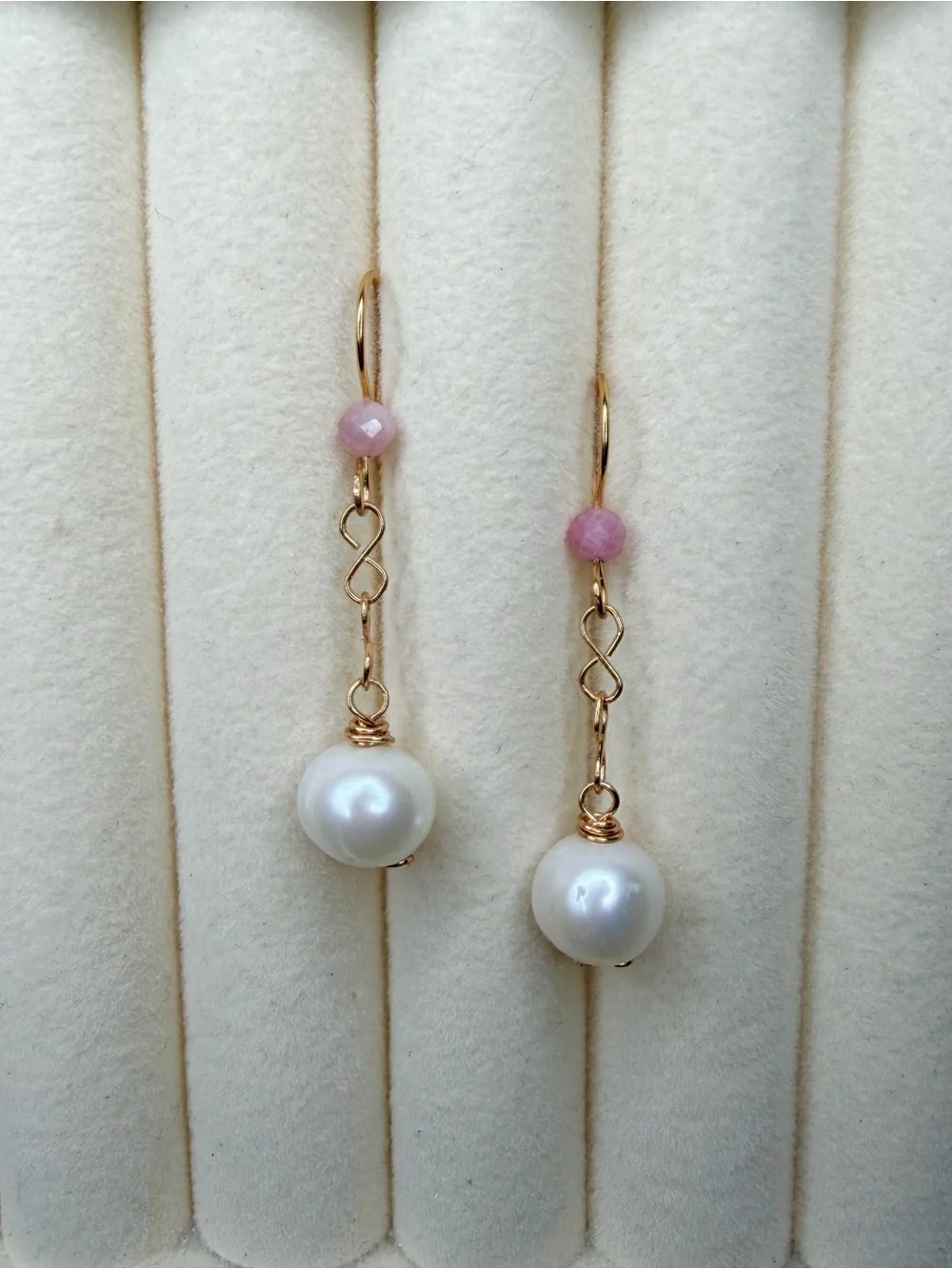 Tourmaline Pearl Earrings